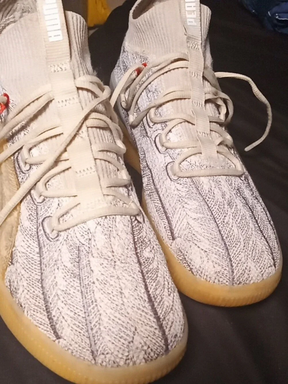 puma Clyde peace on earth color upper
